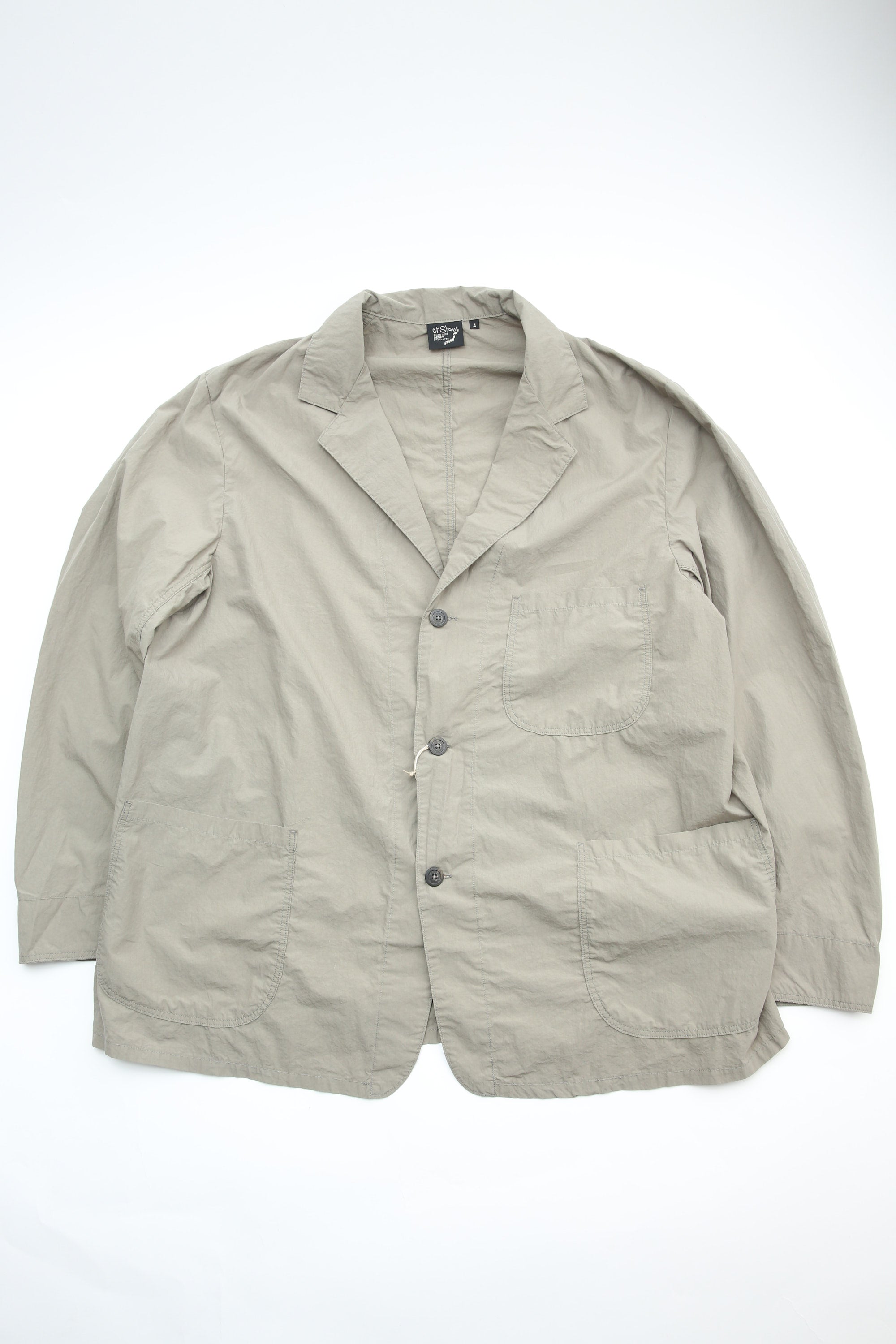 Orslow Mens Light Simple Work Jacket - Greige | Garmentory