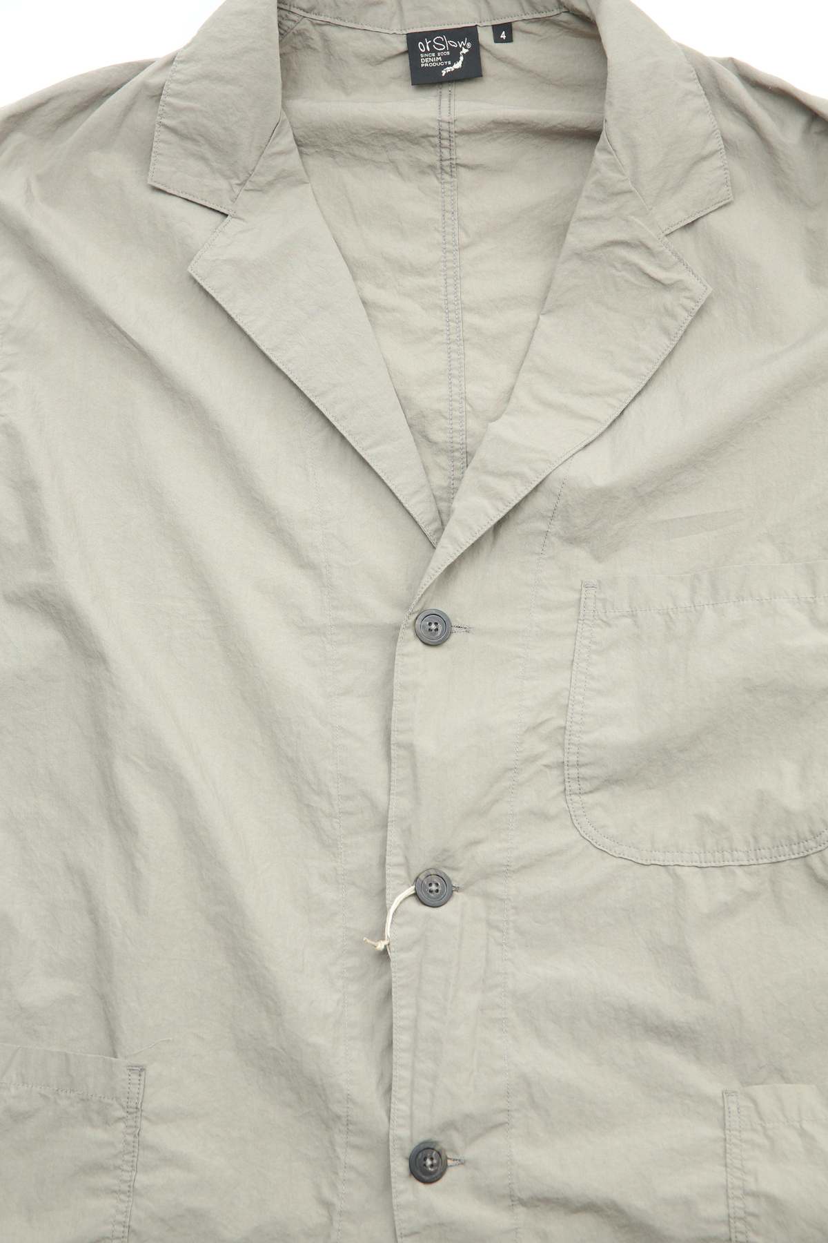Orslow Mens Light Simple Work Jacket - Greige | Garmentory