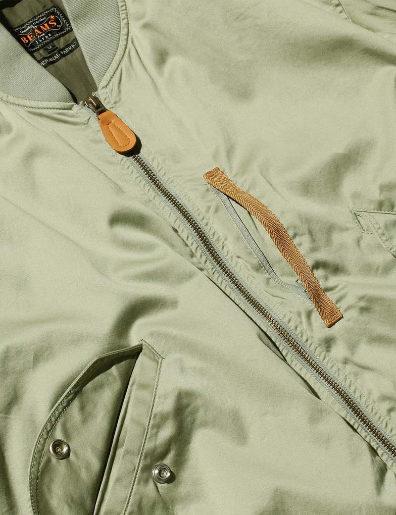 Beams Plus MIL Flight Bomber Jacket - Sage Green | Garmentory