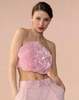 Cynthia Rowley Sequin Flower Bandeau - Light Pink - Thumbnail 1