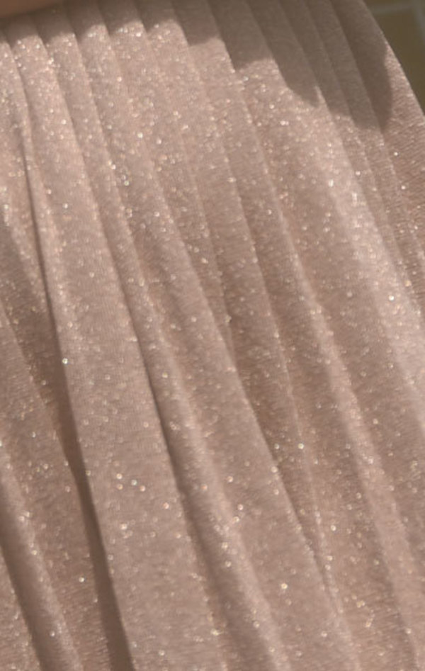 Carven Pleated Dress - Blush Metallic | Garmentory