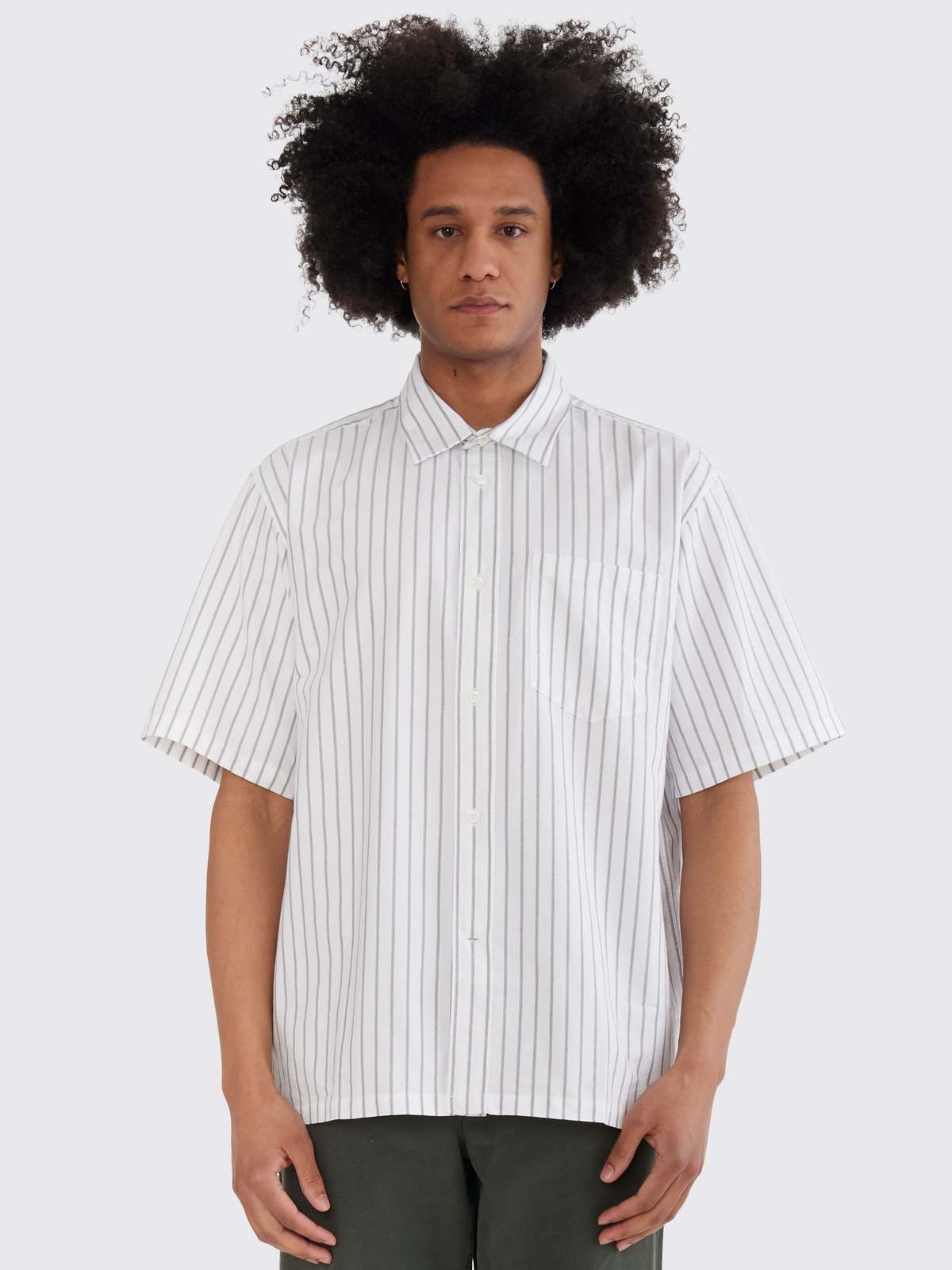 Norse Projects Ivan Oxford Monogram in Spruce Green