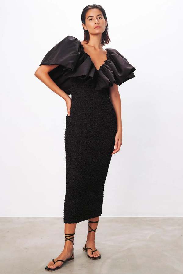 mara hoffman black dress Mara Hoffman Enya Dress in Black