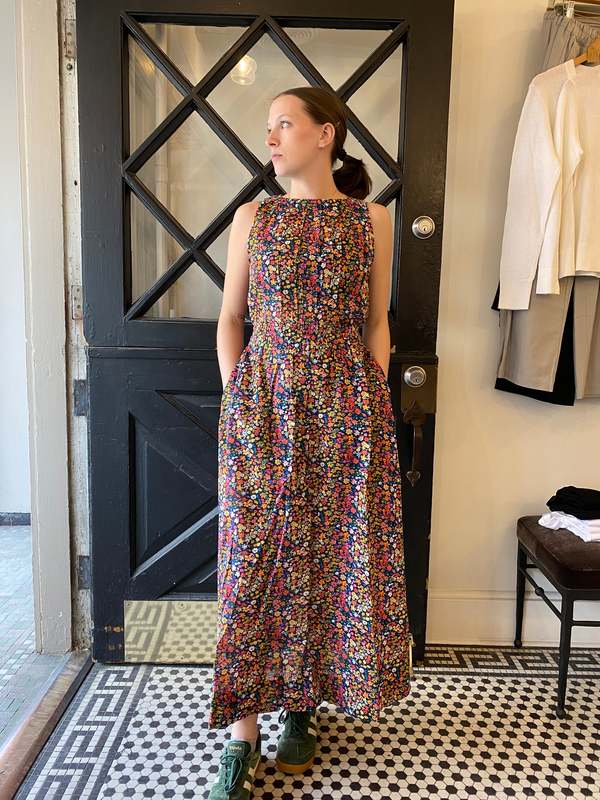 Apiece Apart Bali Tank Dress - Femme Floral Pink | Garmentory