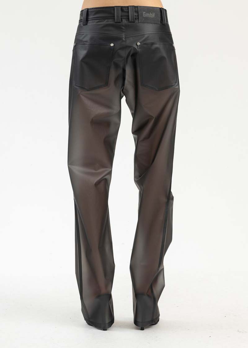 Gmbh Transparent Trousers With Double Zips - Grey Multi | Garmentory