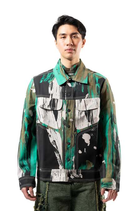 Dhruv Kapoor アウター Dhruv Kapoor Sequin Patch Overcoat | Anthropologie