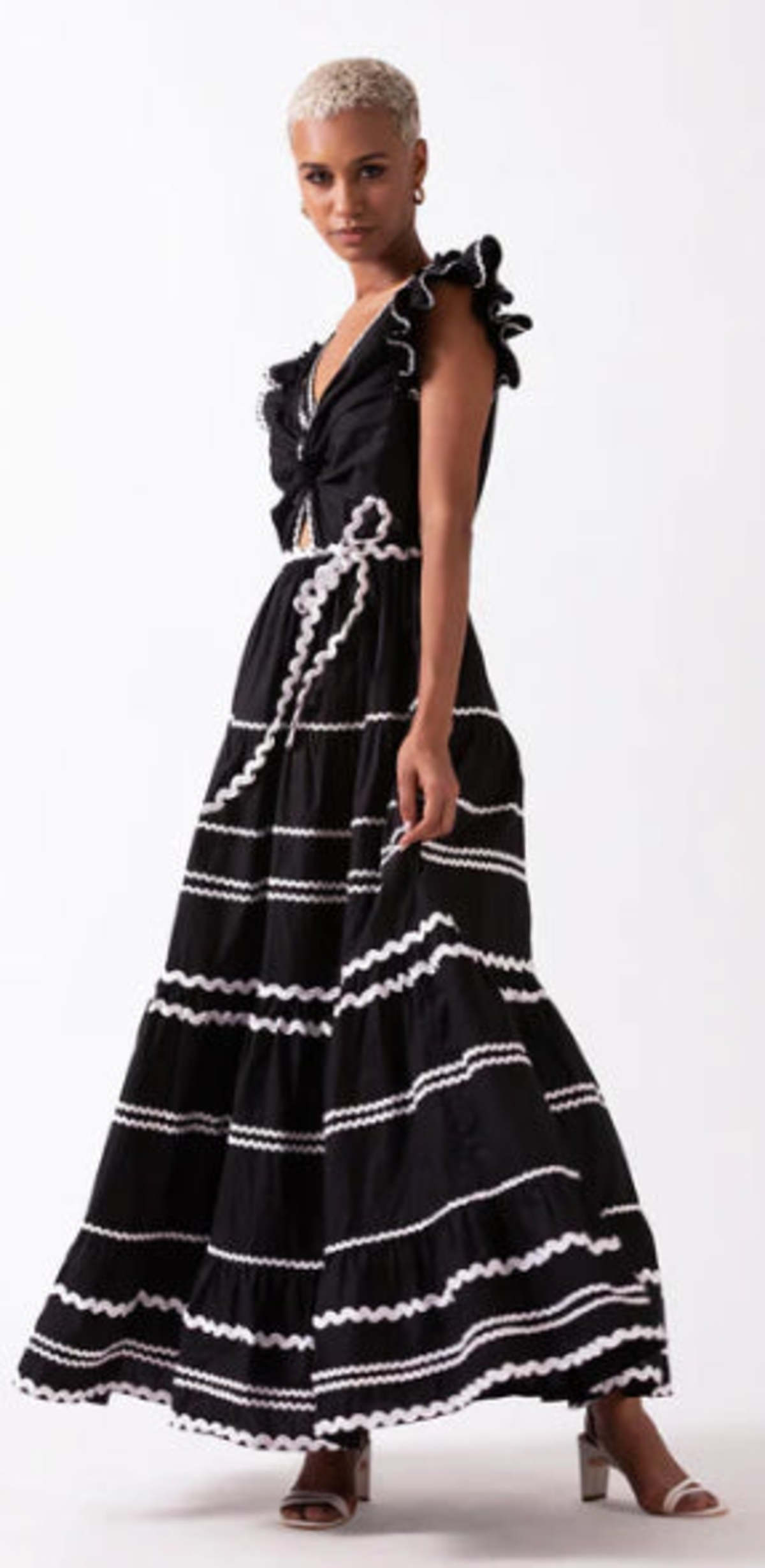 knee length dresses for ladies CELINA MOON Short Sleeve Safari Print Maxi Dress With Belt  VinNews  Recommendations