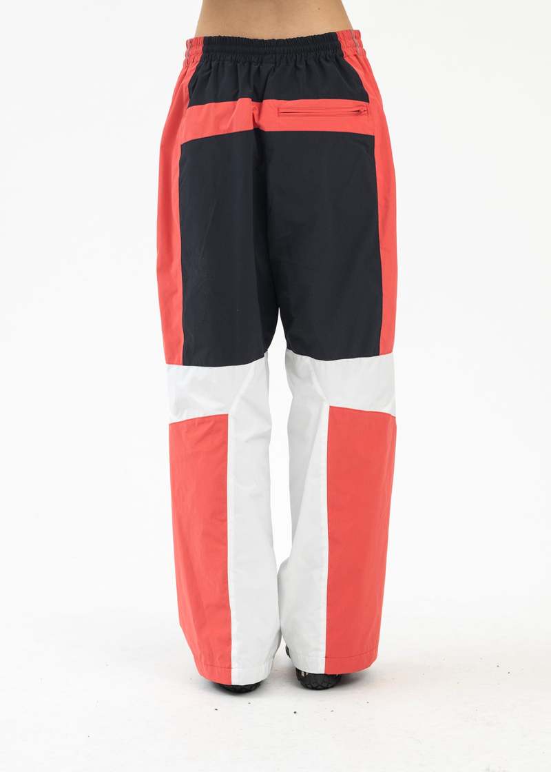 Doublet A I PATCHES EMBRIDERY TRACK PANTS - BLACK/RED | Garmentory