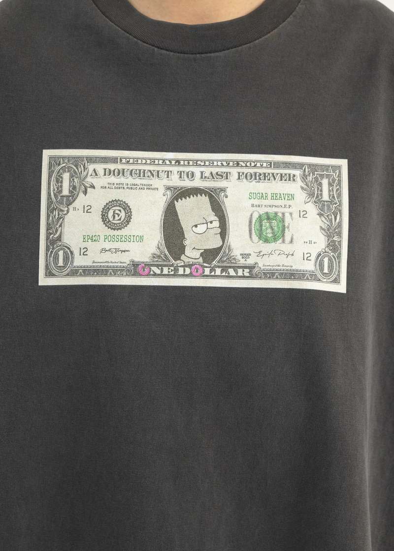 Epide Prefab VINTAGE DOLLAR SIMPSONS T-SHIRT - BLACK