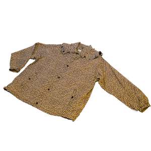 Engineered Garments Wind Breaker - Khaki Nylon Leopard Print