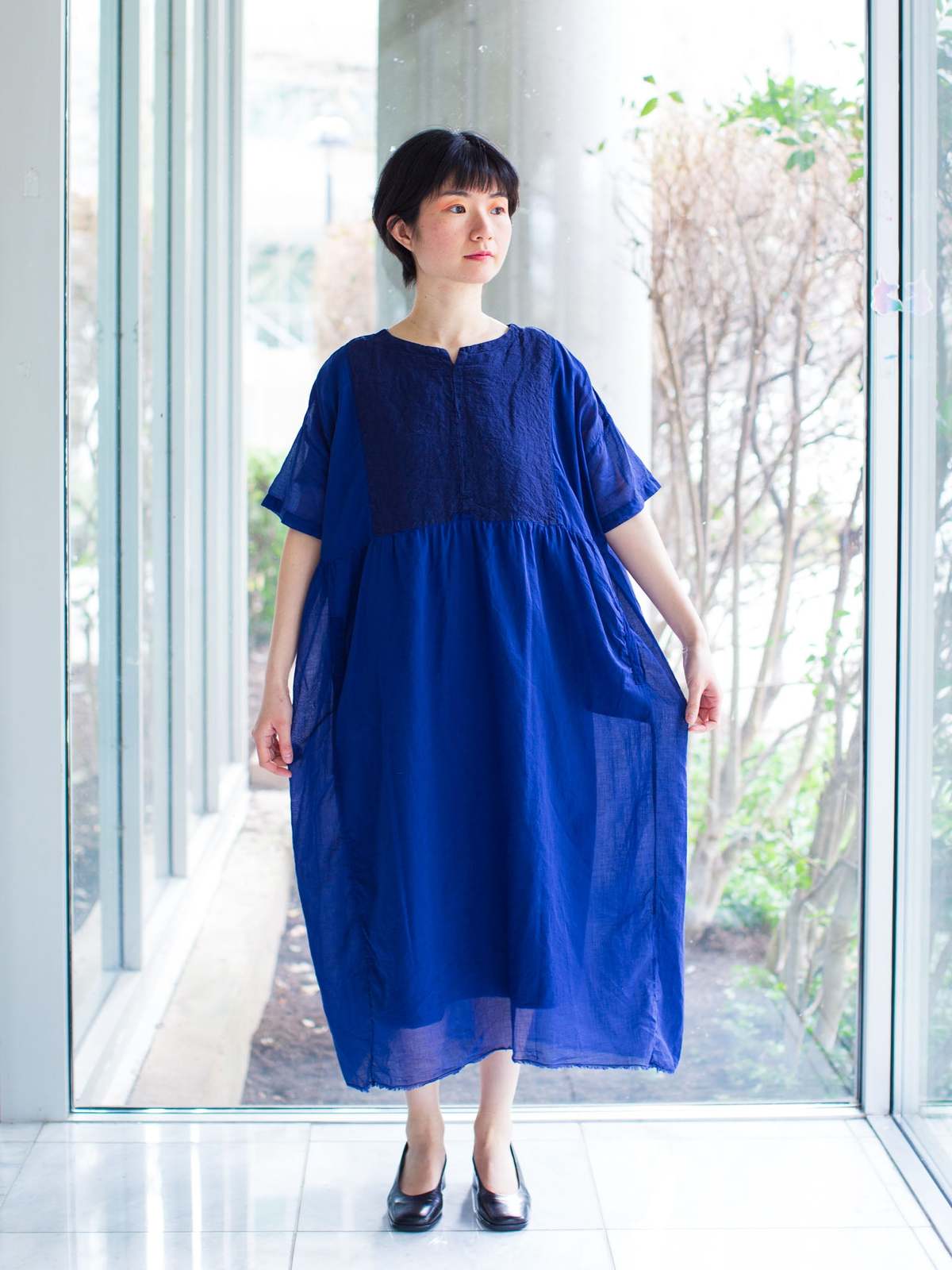 H+ Hannoh Wessel Hannoh Wessel Rosaura Dress - Marine | Garmentory