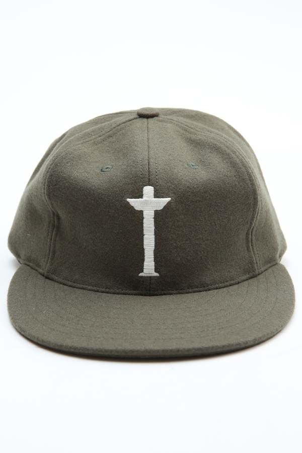 Totem Brand Co. Ebbets x Totem Brand Co. Cap - Olive Wool