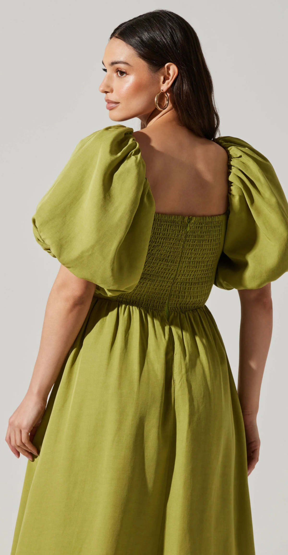 ASTR The Label Serilda Dress - Avocado Green | Garmentory ASTR The Label Serilda Dress - Avocado Green | Garmentory