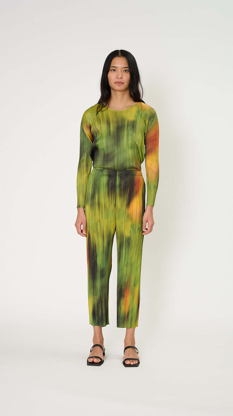 Pleats Please by Issey Miyake Turnip and Spinach Pants