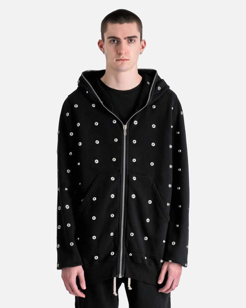 Rick Owens Jumbo Gimp Hoodie - Black | Garmentory