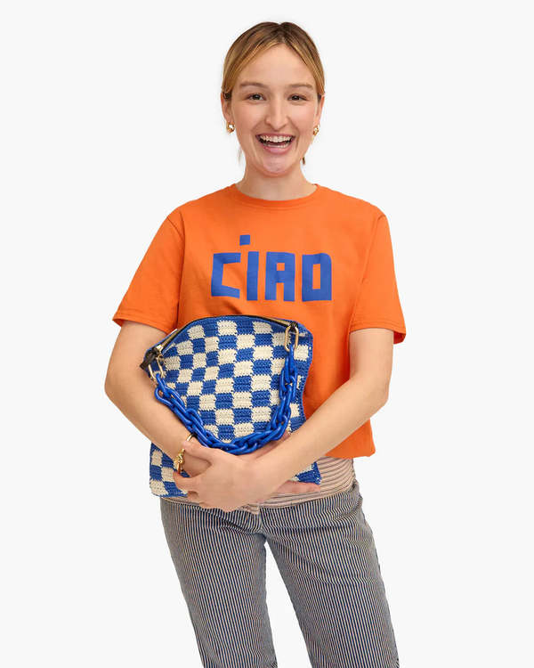 Clare V. Resin Shortie Strap - Cobalt | Garmentory display picture 1