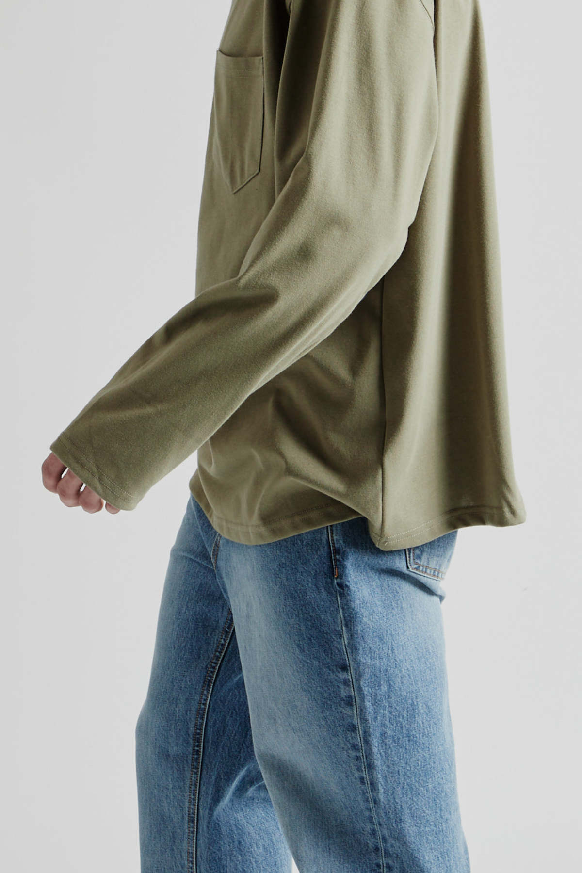 【FRIZMWORKS 】M.E.C POCKET TEE FRIZMWORKS Double Neck Pocket Tee - Olive | Garmentory