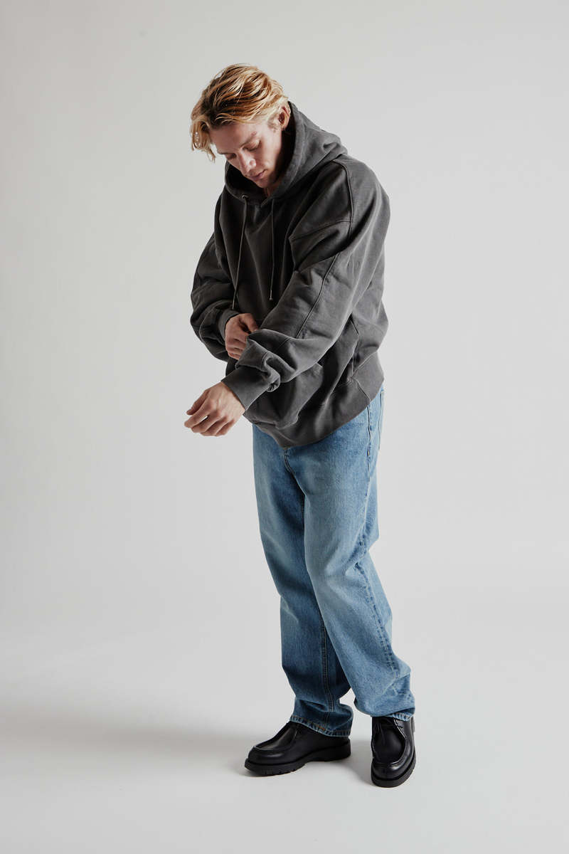 FRIZMWORKS OG Pigment Dyeing Hoodie - Charcoal | Garmentory