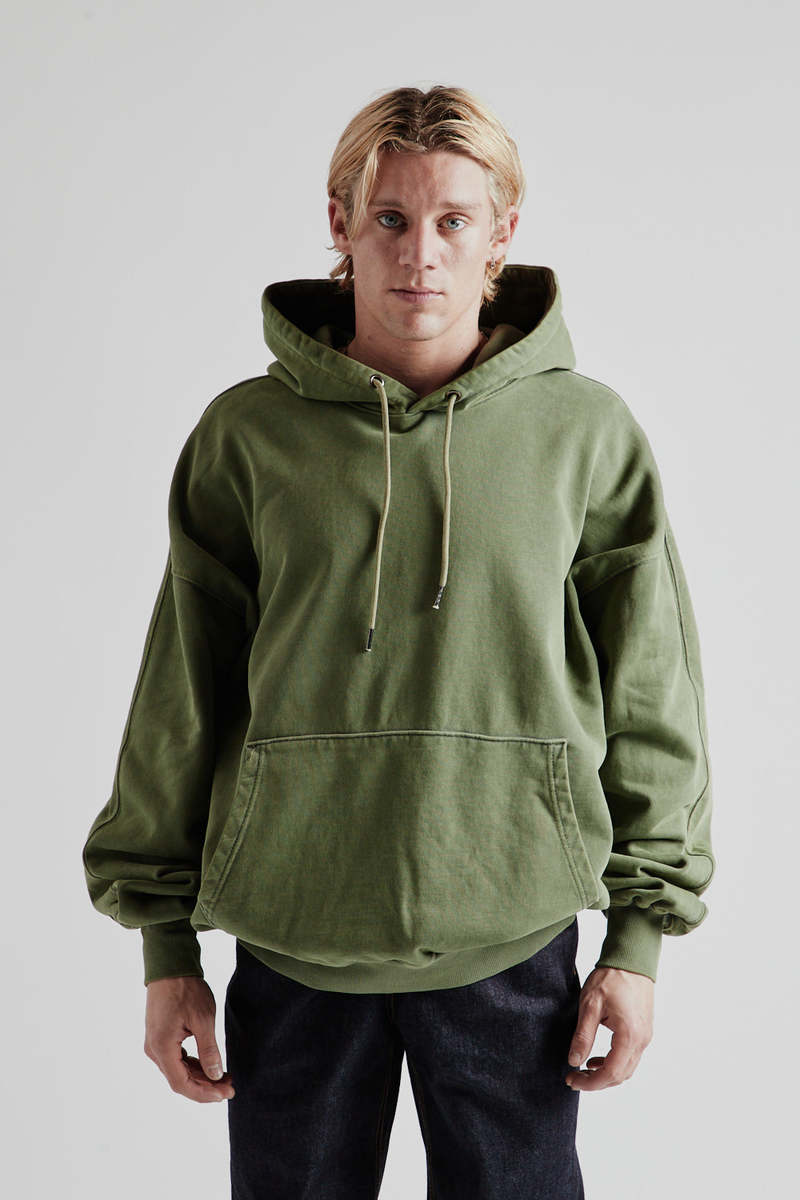 FRIZMWORKS OG Pigment Dyeing Hoodie - Green | Garmentory