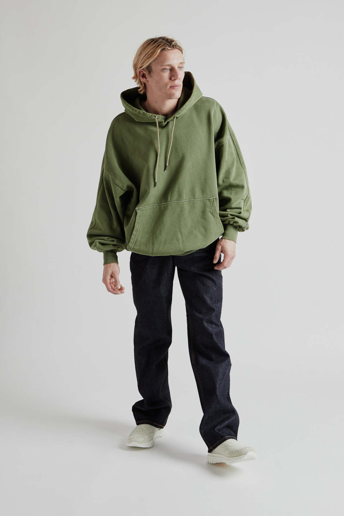 パーカー・フーディ FRIZMWORKS OG VINTAGE DYEING PULLOVER HOODY DARK GREEN FZWO FRIZMWORKS OG Vintage Dyeing Pullover Hoody - Dark Green