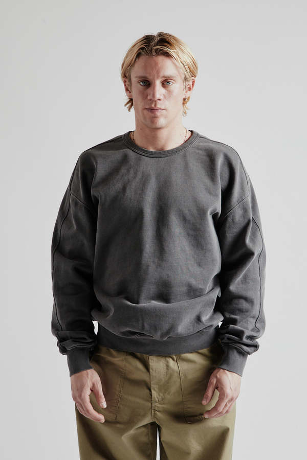 FRIZMWORKS OG Pigment Dyeing Sweatshirt - Charcoal | Garmentory