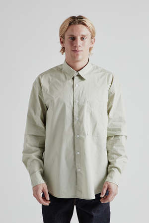 FRIZMWORKS Typewriter Relaxed Shirt - Dove Gray | Garmentory