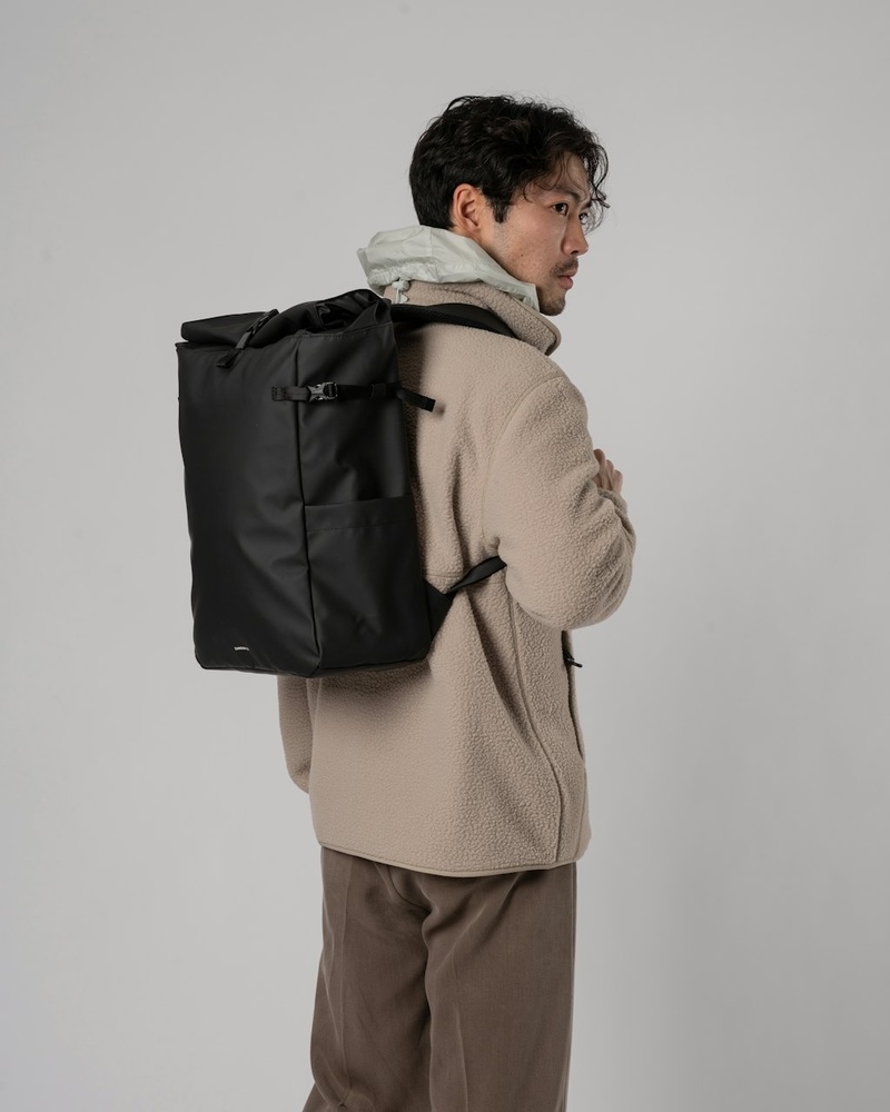 Sandqvist August Waterproof Backpack - Black Sandqvist August Waterproof Backpack - Black