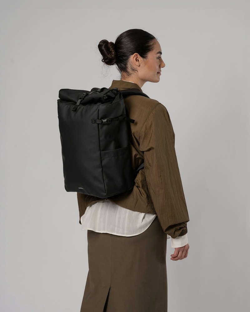 Sandqvist August Waterproof Backpack - Black Sandqvist August Waterproof Backpack - Black