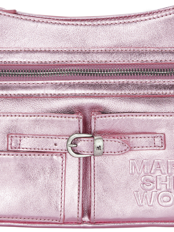 ☆MARGE SHERWOOD☆ HEART ZIPPER WALLETSILVER LOGO3colors Marge Sherwood Flat Pocket Shoulder Bag - Metallic Pink