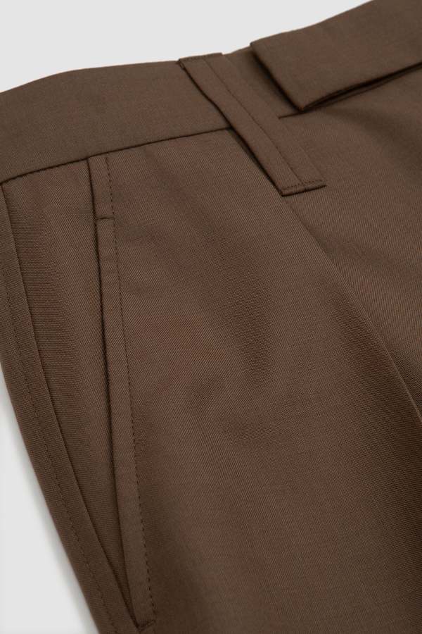 Lemaire One Pleat Pants - Taupe Melange | Garmentory