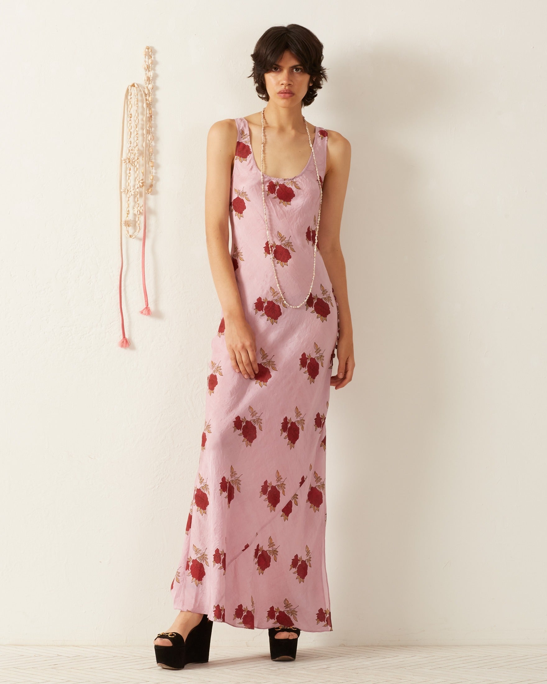 alix of bohemia adele dress Alix Of Bohemia Adele Rosette Silk Dress
