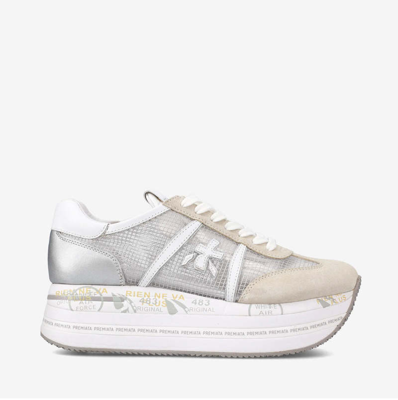 スニーカー PREMIATA Women Sneakers 415150 BETH SILVER Premiata Beth Sneakers - Silver | Garmentory