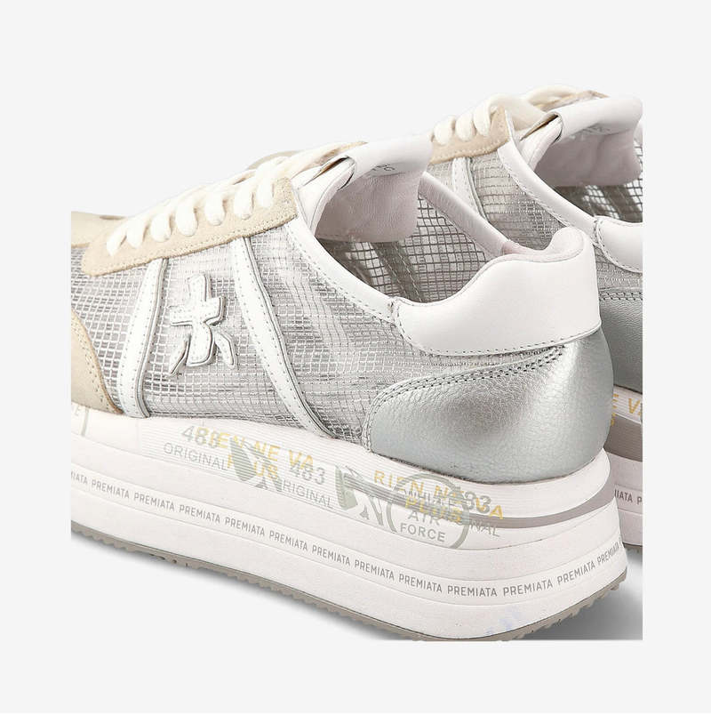 スニーカー PREMIATA Women Sneakers 415150 BETH SILVER Premiata Beth Sneakers - Silver | Garmentory