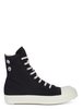 Rick Owens Women's High Top Sneakers - Black/Milk - Thumbnail 1