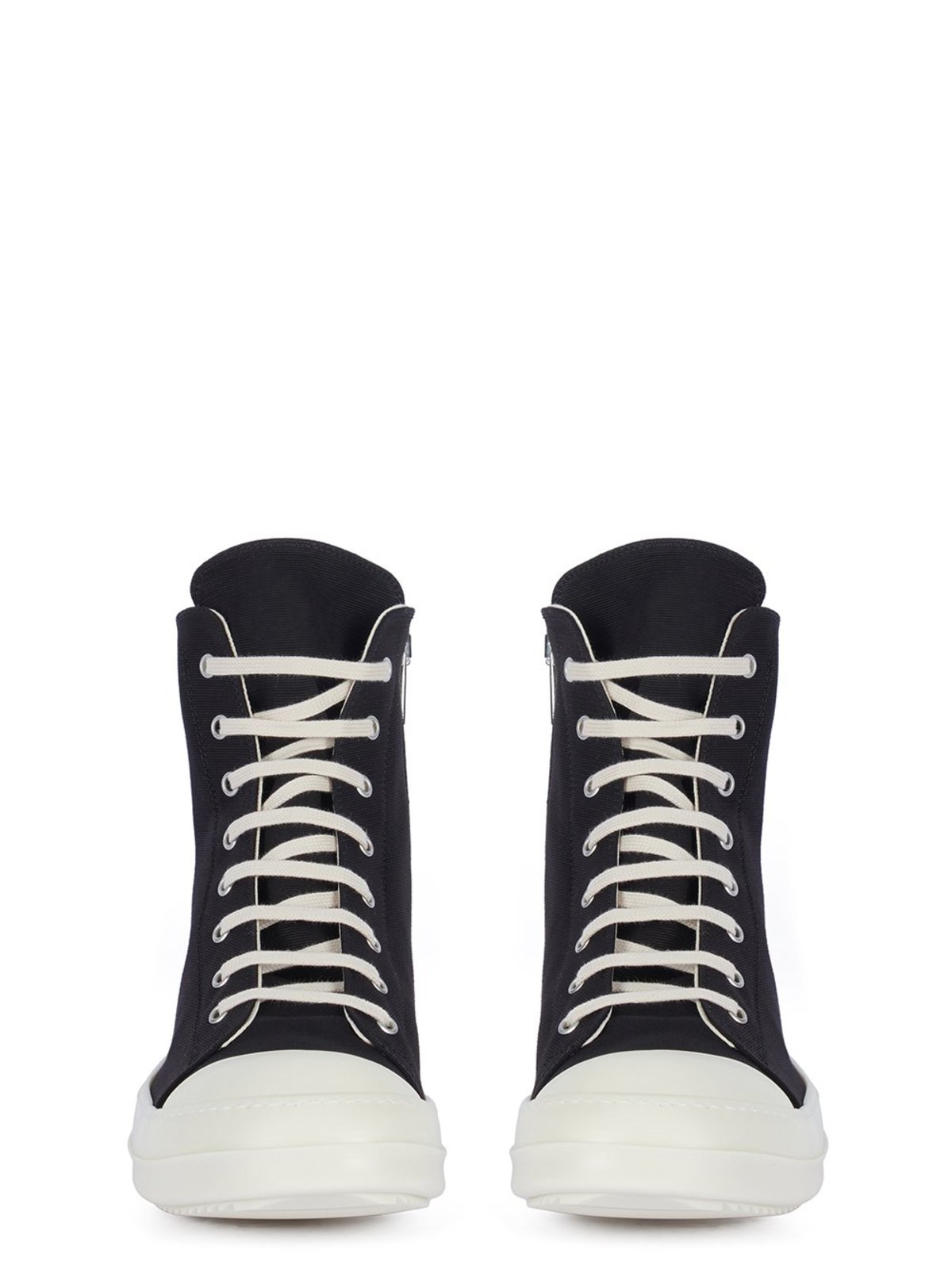 Rick Owens Women's High Top Sneakers - Black/Milk - Image 2 of 4