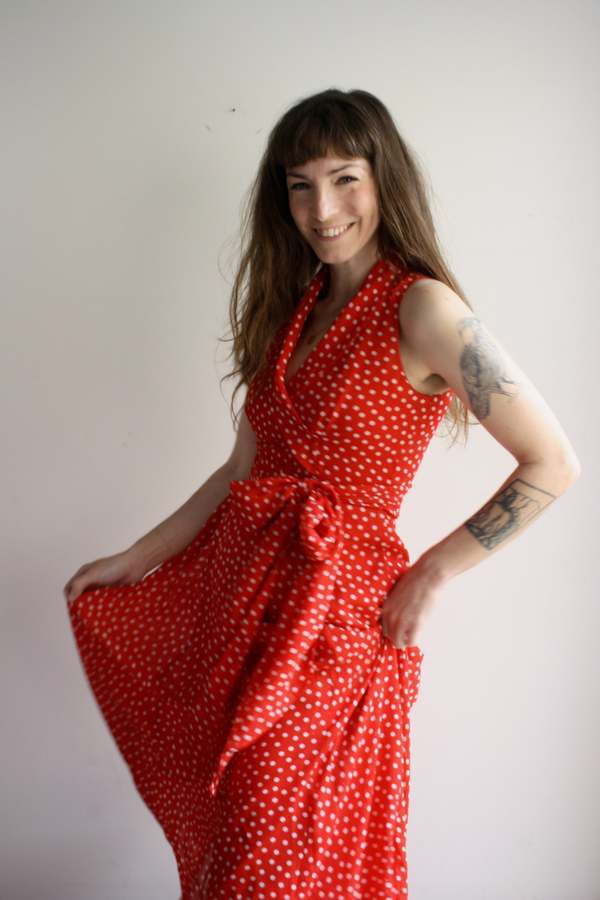 Vintage Red Polka Dot Dress - Red | Garmentory