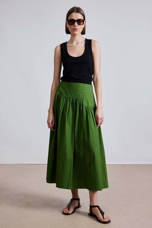 Apiece Apart Nora Asymmetric Maxi Skirt - Jardin | Garmentory