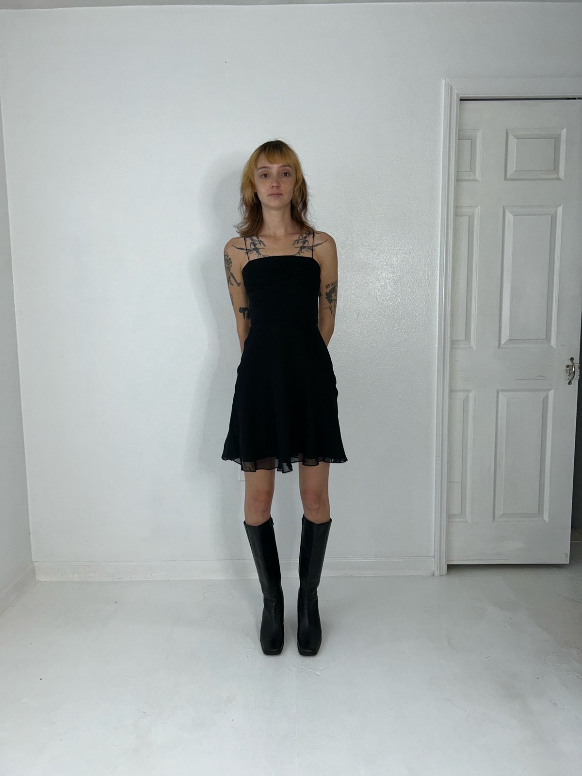 black dress loft Riane Lace Up Pants | Black | Womens main image 0