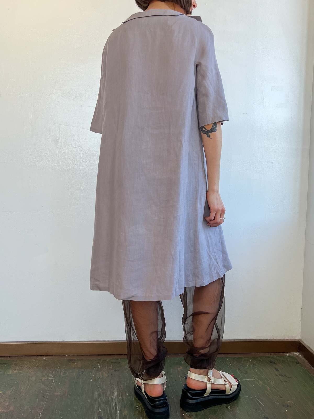 Vintage Jil Sander Linen Dress - Stone | Garmentory