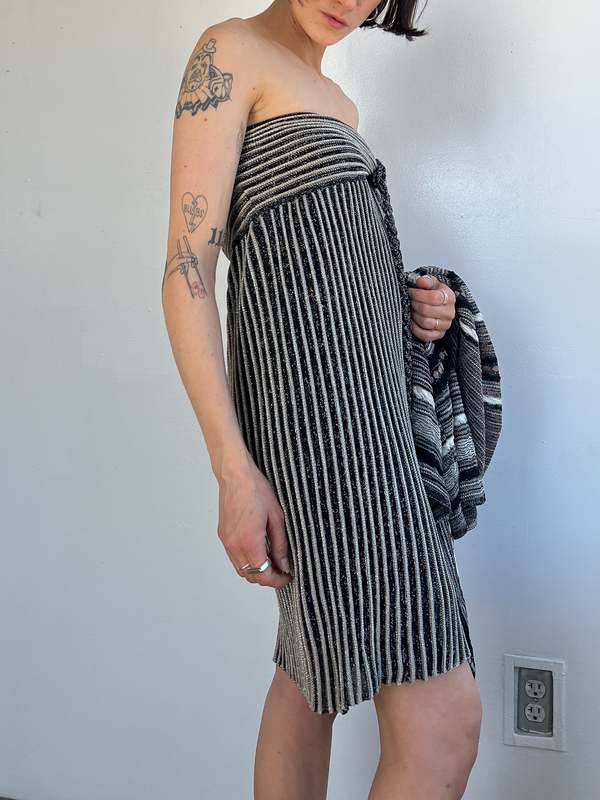 Vintage Missoni Woven Dress - Metallic | Garmentory