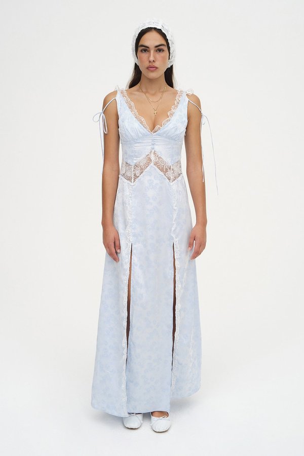 For Love & Lemons Hattie Maxi Dress - Blue | Garmentory
