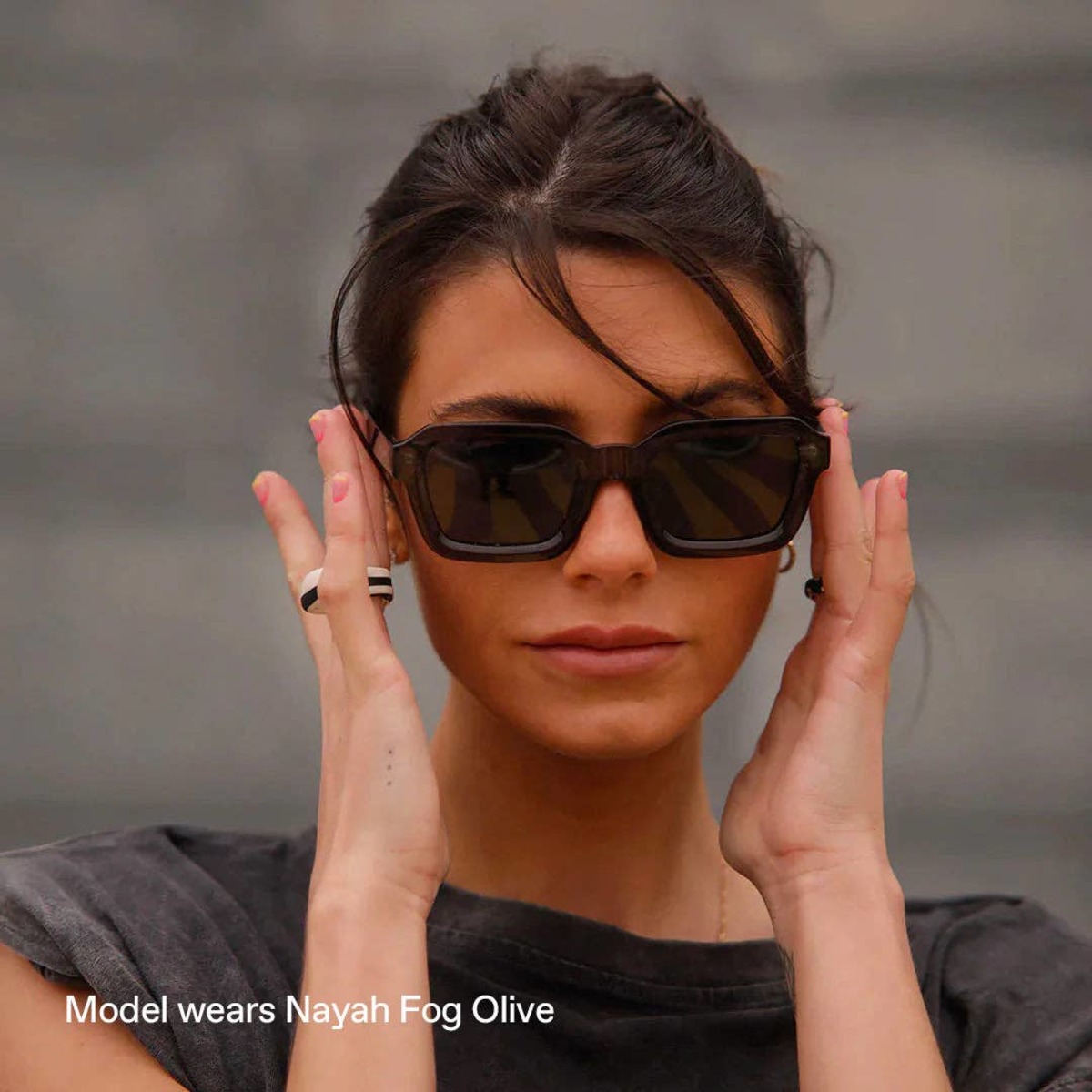 Meller Nayah Sunglasses - Moss/Olive | Garmentory display picture 3