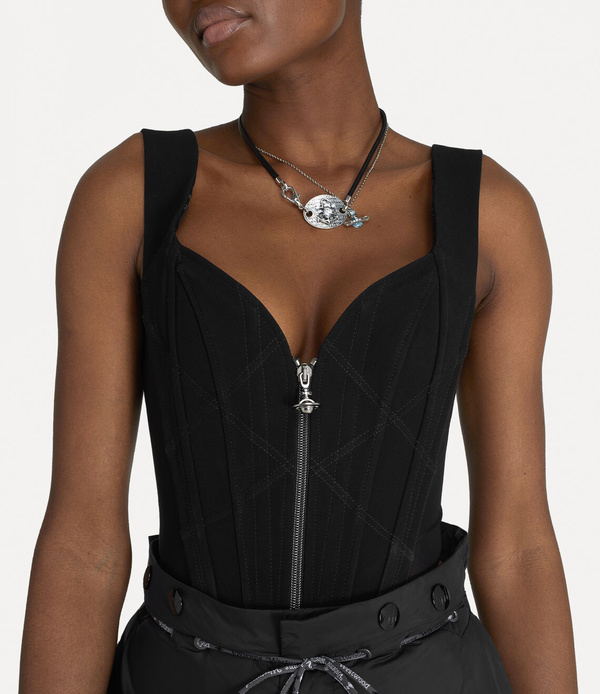 Vivienne Westwood Classic with Zip Front Corset - Black | Garmentory