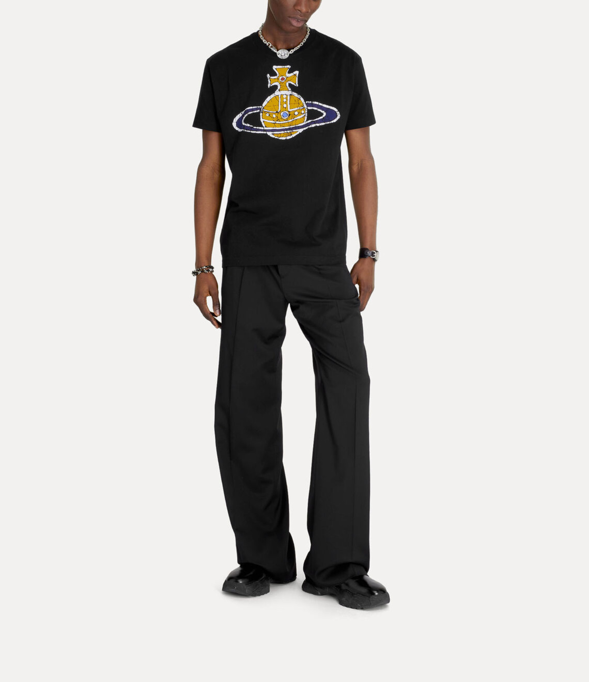 Vivienne Westwood Classic with Time Machine Orb Print T shirt 