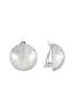 Sunday Stephens FROSTED GLOBE EARRINGS - SILVER - Thumbnail 2