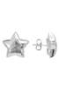 Sunday Stephens FROSTED STAR EARRINGS - SILVER - Thumbnail 2
