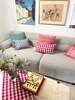 Archive New York Sofia Gingham Pillow - Thumbnail 6