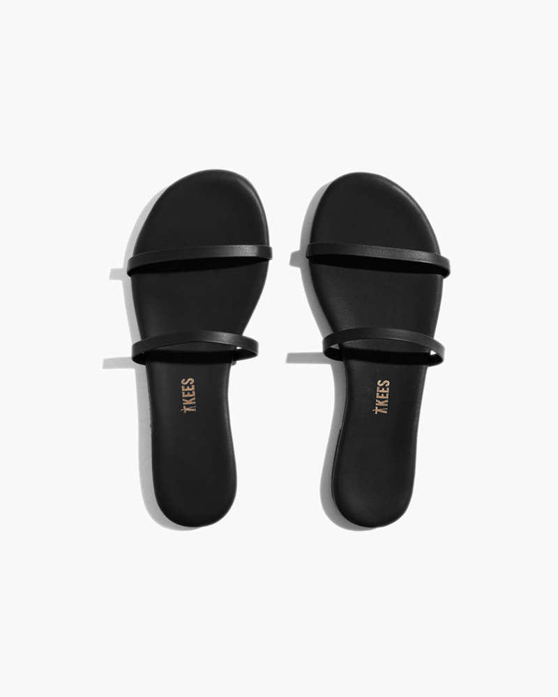 TKEES Gemma Vegan Sandal - Matte Black