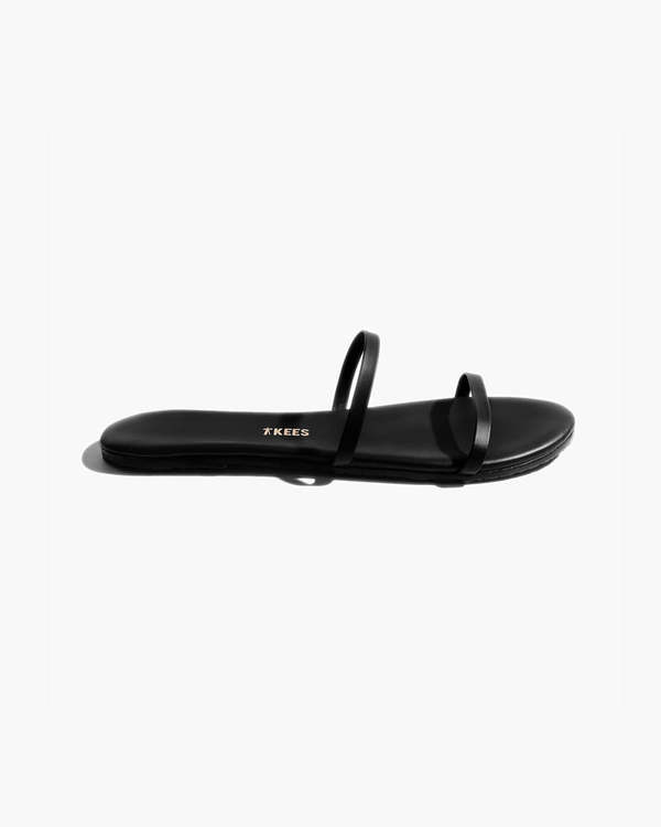 TKEES Gemma Vegan Sandal - Matte Black