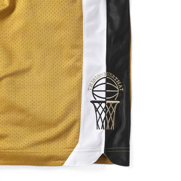 【THISISNEVERTHAT】Basketball Short Gold ThisIsNeverThat Basketball Short - Gold | Garmentory